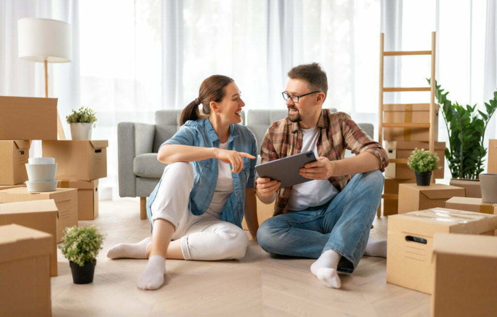 couple planning their move