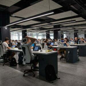 people in an office