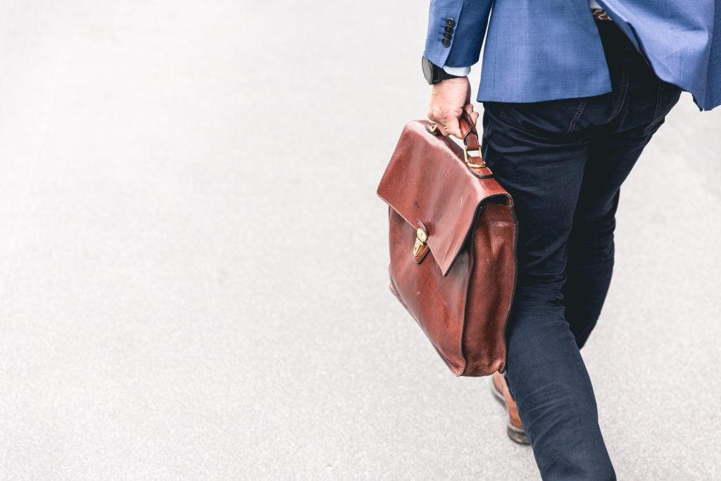 a person holding a purse