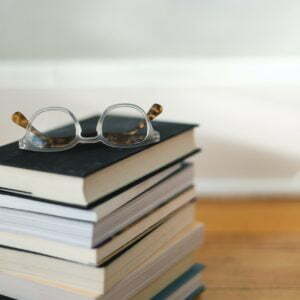 a stack of books