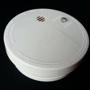 a white disk with a black background
