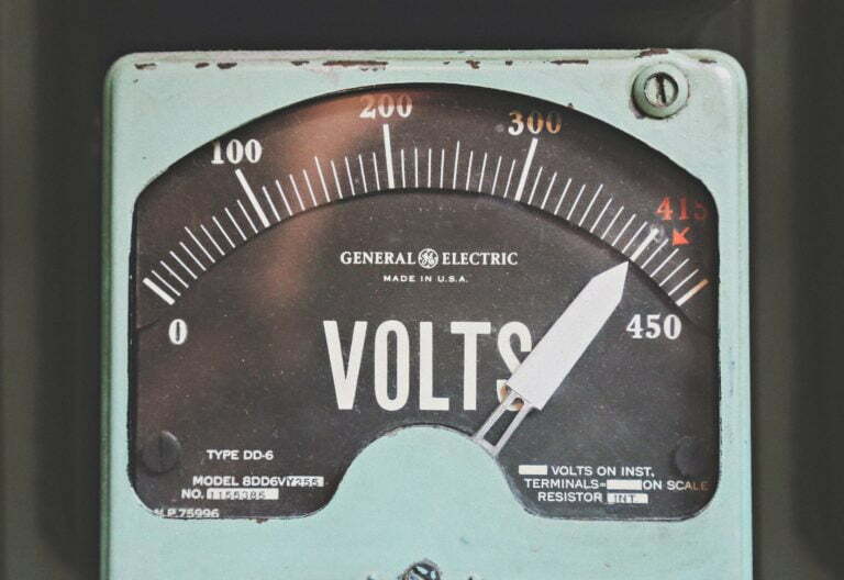 a close up of a speedometer