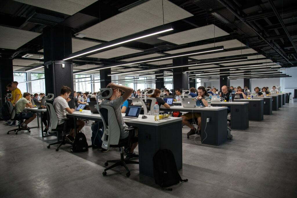 people in an office