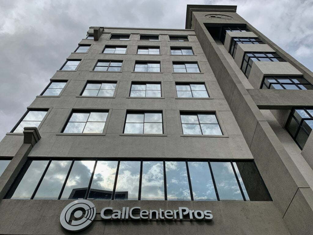 a low angle view of a building