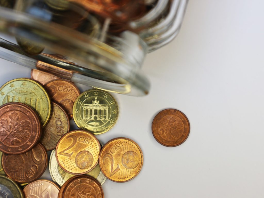 a group of coins