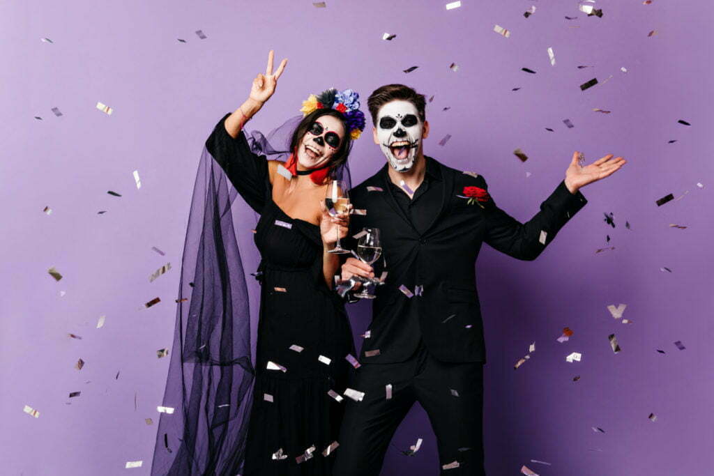 a group of people wearing costumes
