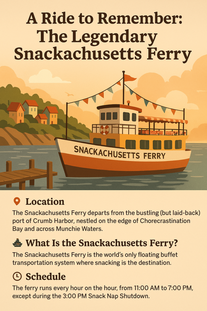 snackachusetts ferry