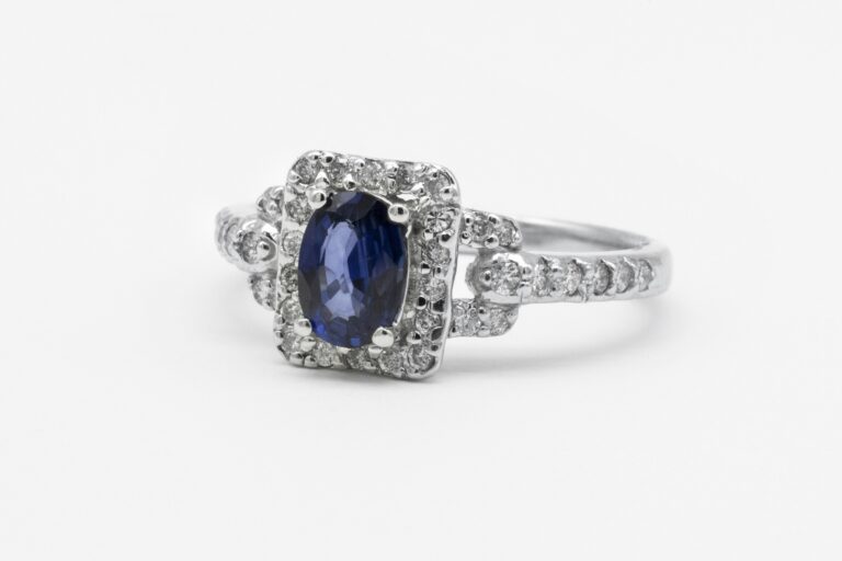 a diamond ring with diamonds
